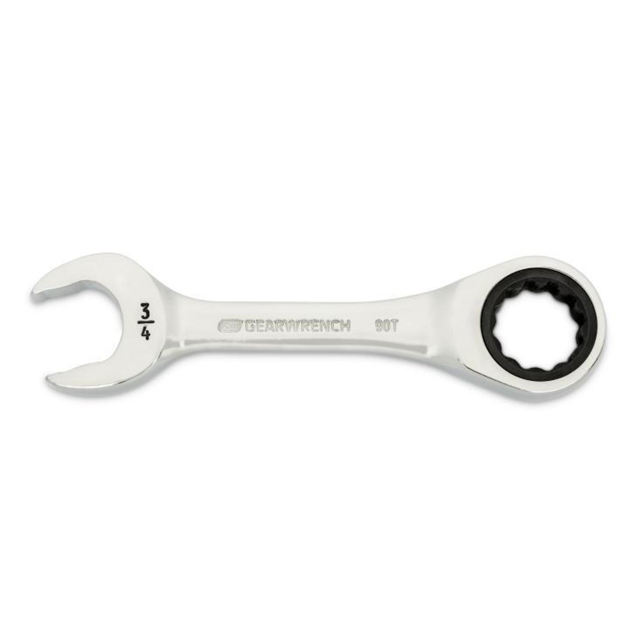 GearWrench Compact Stubby Combination Wrench — 3/4in., 90-Tooth, 12-Point, Model# KDT86857